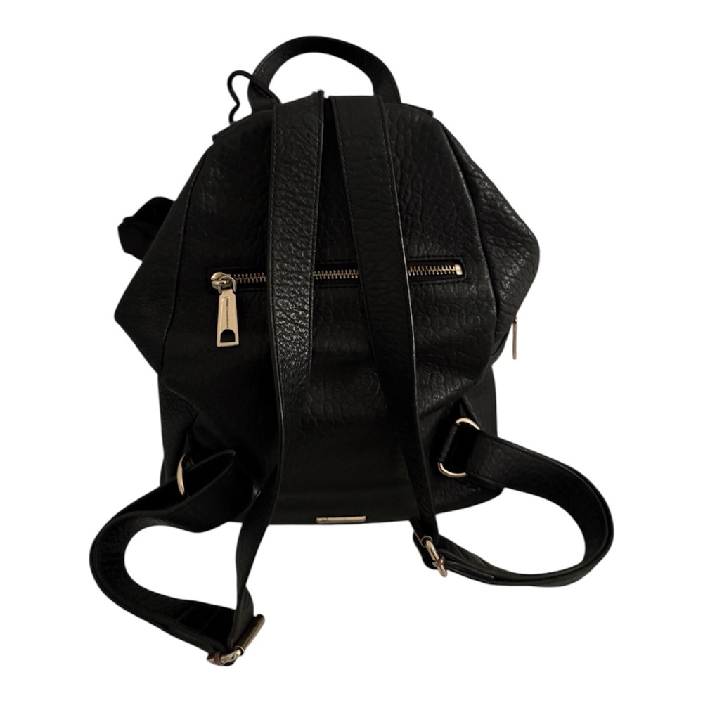 REBECCA MINKOFF Julian Gold Hardware Backpack Black Pebbled - Picture 4 of 6